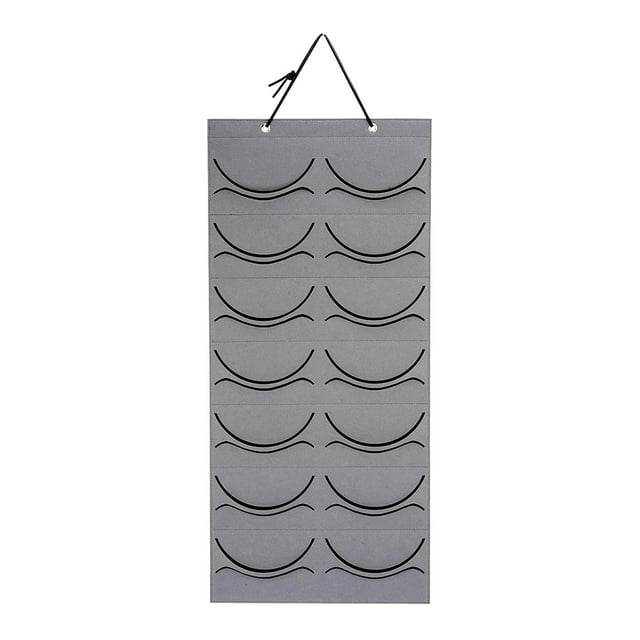 Perchero para sombreros sobre la puerta Organizador de gorras de béisbol detrás de la puerta Almacenamiento de gorras de pared Gris y negro