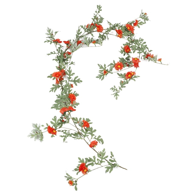 Guirnalda artificial Bearachild de flores elegantes color Naranja