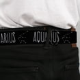 thumbnail image 4 of Buckle-Down Belt, Seatbelt Buckle Belt, Zodiac Aquarius Constellation Black White, Youth 22 to 32 Inches, 4 of 9