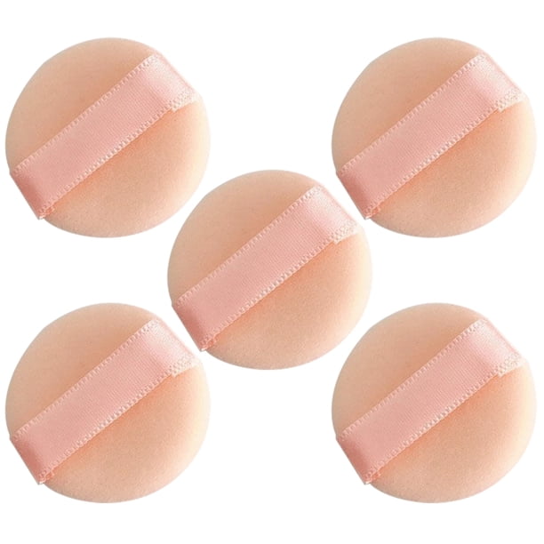5 mini borlas de maquillaje flocadas para el cuerpo, suministros de maquillaje para mujeres