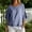 A179 Navy, variant on Womens Gingham Plaid Blouse Ruffle Hem 3/4 Flounce Sleeve Boat Neck Loose Fit Tunic Casual Summer Fashion Flowy Peplum Style Checkered Pattern Shirts Tops