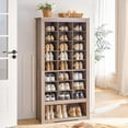 thumbnail image 2 of HOOBRO Shoe Cabinet 8-Tier Heavy Duty Shoe Rack with 24 Cubbies and 3 Hooks Entryway Closet Living Room Gray BG24SC01, 2 of 9