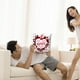 thumbnail image 5 of Fiudx Funda de Almohada de San Valentín, Romántica Funda de Cojín de Forro Polar, Suave y Cómoda, con Un Encantador Diseño de Corazón, Ideal para Decorar El Hogar Durante Todo El Año, Regalo Perfecto, 5 of 6
