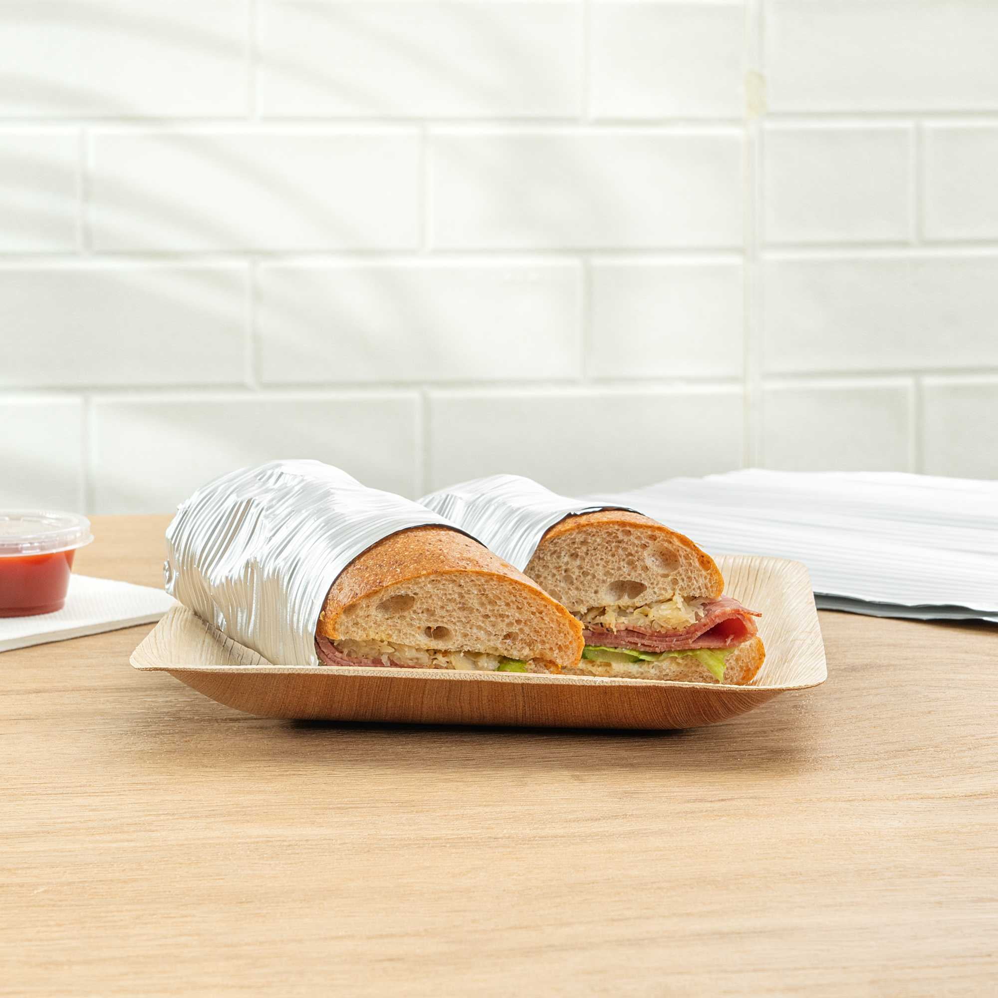 Restaurantware-12" x 12" Rippled Aluminum Foil Food Wrap and Fry Basket Liner: Perfect for Restaurant Take Out, Bakeries, and Food Trucks - Silver Foil Sandwich Wraps - 500-CT
