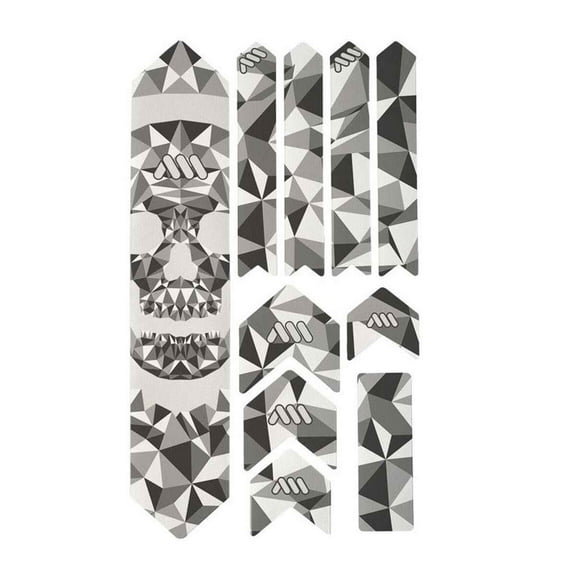 All Mountain Style Honeycomb Frame Guard Xl; Skull - AMSFG2SKBK
