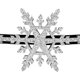 thumbnail image 2 of Diadema de copo de nieve Diadema navideña con purpurina Accesorios navideños para el cabello Plata 13 cm, 2 of 5