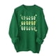 thumbnail image 3 of TaTaai 2026 Fall Women’s St. Patrick‘s Day Print Sweatshirt Round Neck Long Sleeve Loose Pullover Casual Solid Base Fashion Top Soft Polyester Daily Gift, 3 of 6
