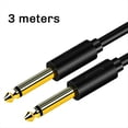 thumbnail image 2 of Cable de Audio Jack de 6,5 mm Cable Auxiliar Jack Macho A Macho de PVC 6,35 para Amplificador Mezclador de Guitarra Bajo 6,35 Mm, 3 Metros, 2 of 8