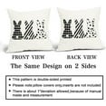 thumbnail image 5 of Easter Black White Bunny Pillow Covers 18x18 Inch Set of 2 Happy Easter Bunny Throw Pillowcase Cotton Linen Square Decorative Spring Bunny Cushion Cover for Sofa Bedroom Indoor Outdoor Party, 5 of 6