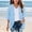 Light Blue, variant on Girls Shirts Girls Casual Solid Color Cardigan Top for Everyday Wear Spring Summer Lightweight Open Front Shirt Comfortable Tee for Kids Ages 3 14 with Jeans and Pants