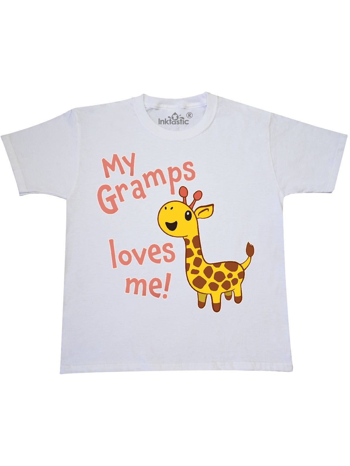 inktastic My Gramps Loves Me Cute Giraffe Baby T-Shirt 