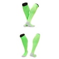 thumbnail image 2 of Lian LifeStyle Men's 1 Pair Exceptional Knee High Sports Socks For Soccer, Softball, Basketball and Many Other Sports Size 6-9 XL0020-01(Green), 2 of 2
