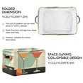 thumbnail image 2 of Yayeee Canvas Storage Basket with Handles for Shelves Fabric Bins Closet Organizer, Red Glasses, 2 of 8