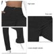 thumbnail image 5 of Pantalones Casuales De Mujer Cintura Alta Pierna Recta Suelta Cómodo Color Puro Pantalones Casuales De Mujer Negro S, 5 of 5