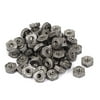 50 Pcs 0.7mm Pitch M8 Carbon Steel Hex Weld Nuts for Screws Bolts