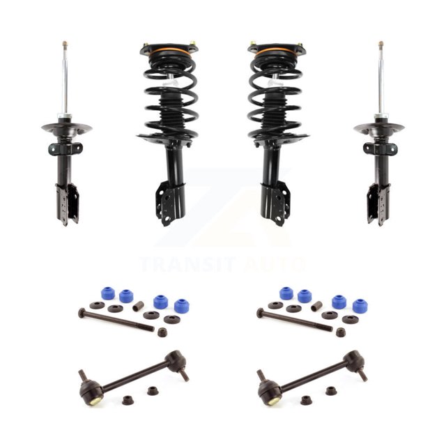 Transit Auto Front Rear Complete Suspension Strut & TOR sway Bar Link Kit for Car Chevrolet Impala - Left Right Side (Driver Passenger) KSS-107645