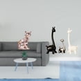 thumbnail image 2 of Estatua decorativa de gato y jirafa, figura animal, escultura de cerámica, adorno artístico para chimenea, escritorio, oficina, estantería, dormitorio, 2 of 8