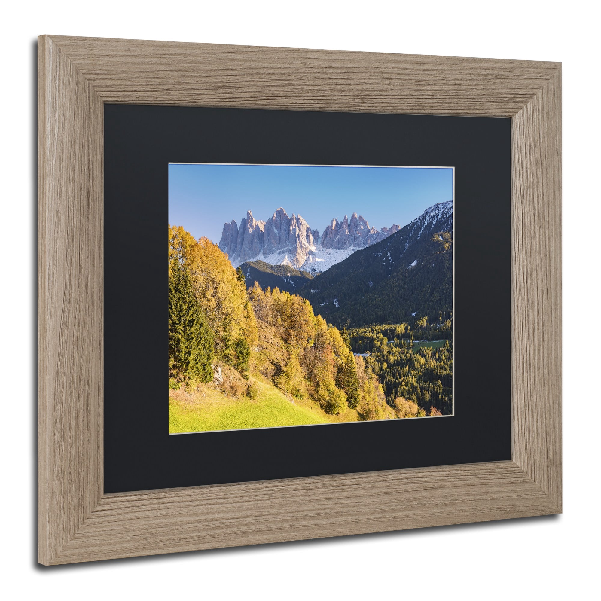 Trademark Fine Art "Autumn Grandeur" Canvas Art by Michael Blanchette Photography Black Matte, Birch Frame
