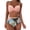 Light pink flowers, variant on Women Two Piece High Waist Swimsuit Bathing Suit with Push Up V Neck Swim Top