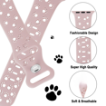 thumbnail image 4 of Correa de garra de gato Correa de silicona hueca de color sólido para Apple Watch iwatch Correa con hebilla de mariposa, 4 of 6