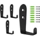 thumbnail image 1 of Solución para organizar el espacio, ganchos de acero inoxidable para pared con proceso de trefilado, perchas de gran capacidad con acabado impermeable (4 piezas), 1 of 5