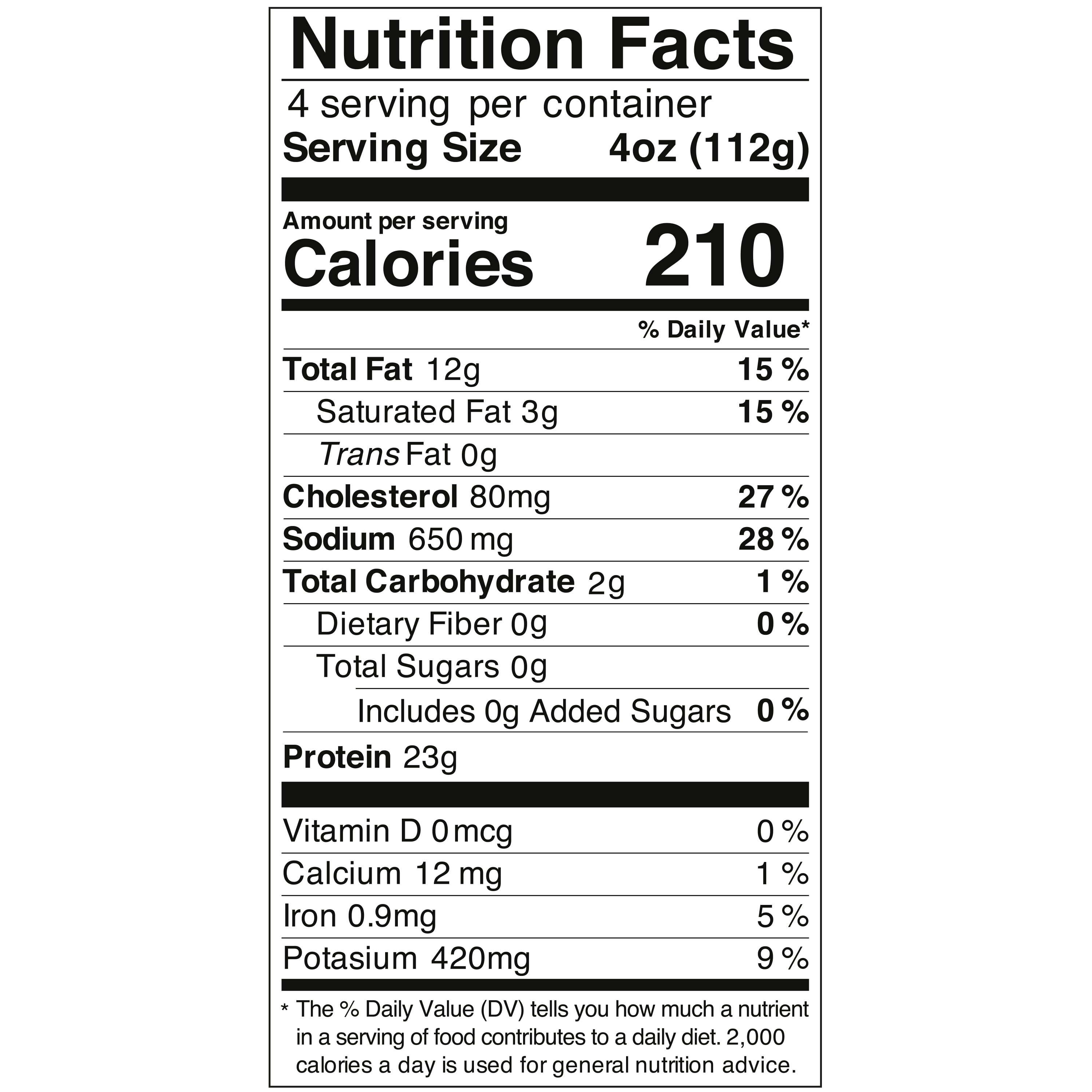 Latitude 45 Frozen Lemon Pepper Atlantic Salmon, 1 lb. Bag