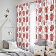thumbnail image 5 of Blackout Kids Curtains,White Cow Strawberry Pattern Childrens Insulated Curtains Set Of 2,Bedroom Essentials,Toddler Room Decor 52x84in(132x213cm), 5 of 5