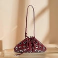 thumbnail image 4 of SPEKSEE Women Rivet Bucket Handbag Large Capacity Metal Stud Y2k Shoulder Bag PU Leather Trendy Rivet Sling Bag Shopping Vacation Han, 4 of 9