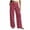 Wine, variant on hoksml Women's Polka Dot Wide Leg Pants Fold Over Drawstring High Waist Casual Everyday Trousers