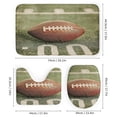 thumbnail image 3 of 4 Piece Bathroom Rug Set with Shower Curtain Play Ground American Football Non-Slip Rugs And Toilet Mat Lid Rug Accessories American Football Farmhouse Bathroom Shower Set for Bathroom Decor Set, 3 of 8