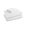 thumbnail image 4 of Hotel Style Luxury 4-Piece 600 Thread Count White Solid Cotton Bed Sheet Set, King, 4 of 8