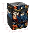 thumbnail image 5 of Owl Car Garbage Can - Foldable, with Lid, Leak-proof, Hanging Storage Bag - Trash Can for Car, Car Trash Bin, 5 of 6
