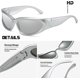 thumbnail image 2 of Gafas de sol polarizadas Y2k Surround de dos lentes Gafas de sol ovaladas futuristas polarizadas Uv400 de moda Gafas de sol para mujeres y hombres para pescar, golf y conducir, 2 of 4