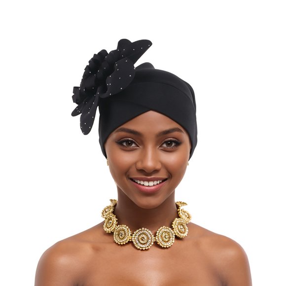 Sombreros de mujer de moda con capas de aire y paneles laterales con flores, sombrero indio para mujer