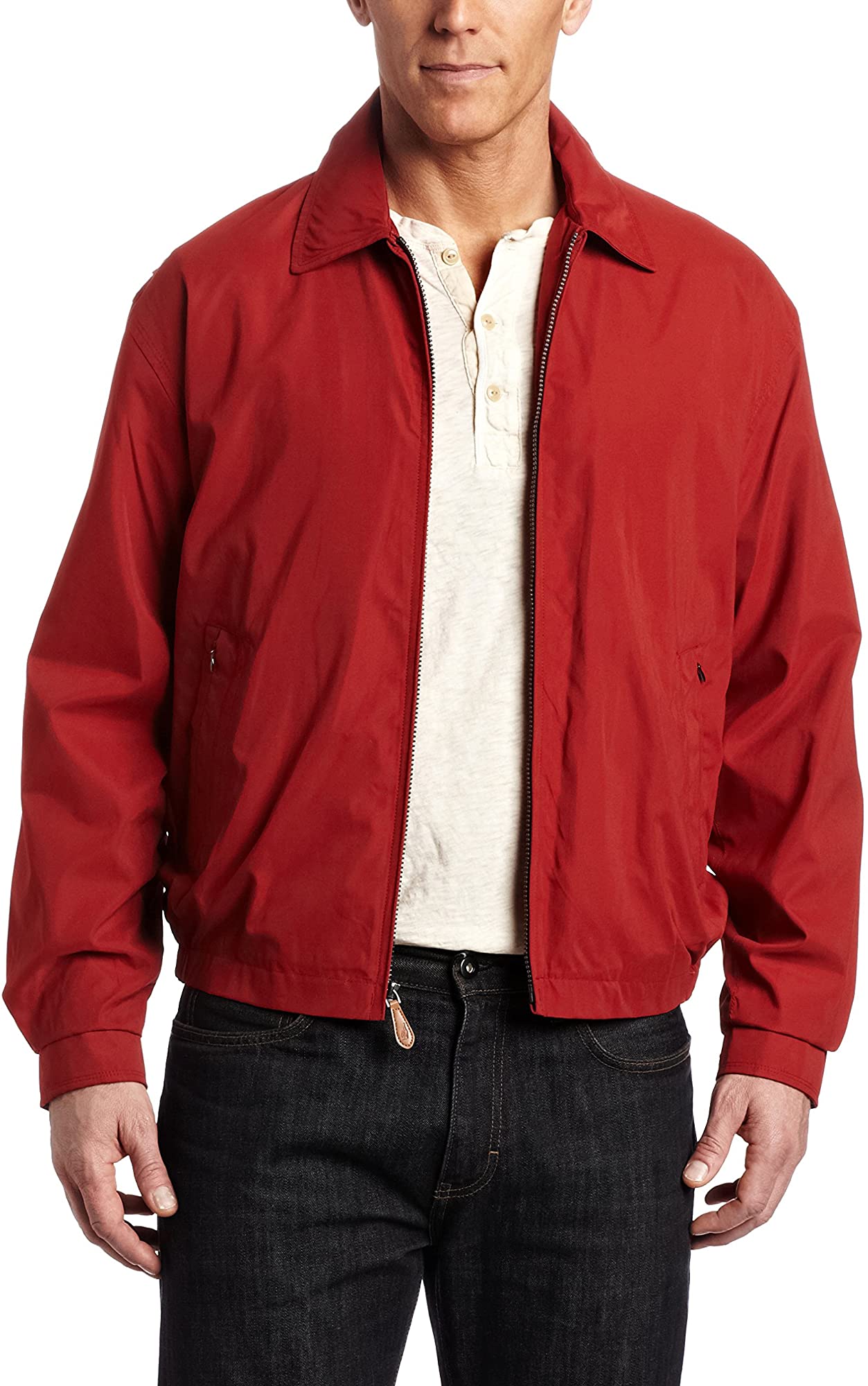 LONDON FOG Mens Auburn Zip-Front Golf 