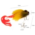 thumbnail image 7 of Bait Simulation Attractive Feather Steel Wire Water Mouse Fake Bait for Fishing Lover, 7 of 7