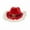 Red, variant on Teissuly Novelties Adult Light Up Santa Claus Christmas Cowboy Hat - Light Up LED Lights Cowgirl Hats - Holiday Western Costume Accessory, Red White, One Size