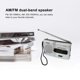 thumbnail image 1 of INDIN BC-R21 AM/FM Dual Band Radio Receiver Portable Player Built-in Speaker with a Standard 3.5MM Headphones Jack Silver grey, 1 of 5