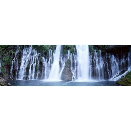 Waterfall in a forest McArthur-Burney Falls Memorial State Park California USA Canvas Art - Panoramic Images (18 x (Best Waterfalls In California)