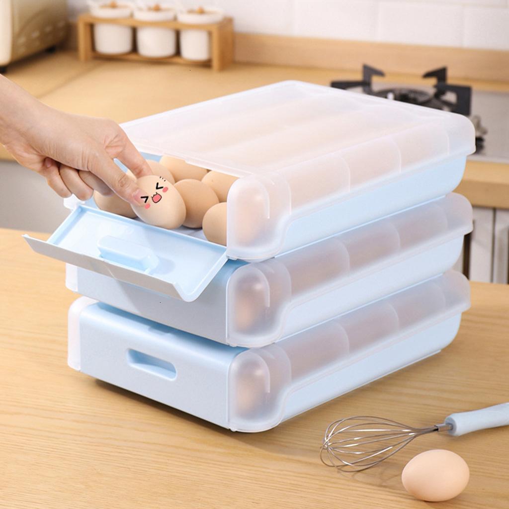 Refrigerator Egg Storage Container Egg Fresh-keeping Box Fruits Vegetable