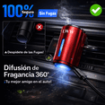 thumbnail image 2 of LWW Ambientador Inteligente para Auto, Difusor de Aroma Recargable con Clip de Ventilación, 3 Niveles de Intensidad, Incluye 3 Botellas de Fragancia de 10 mL, Rojo, 2 of 8