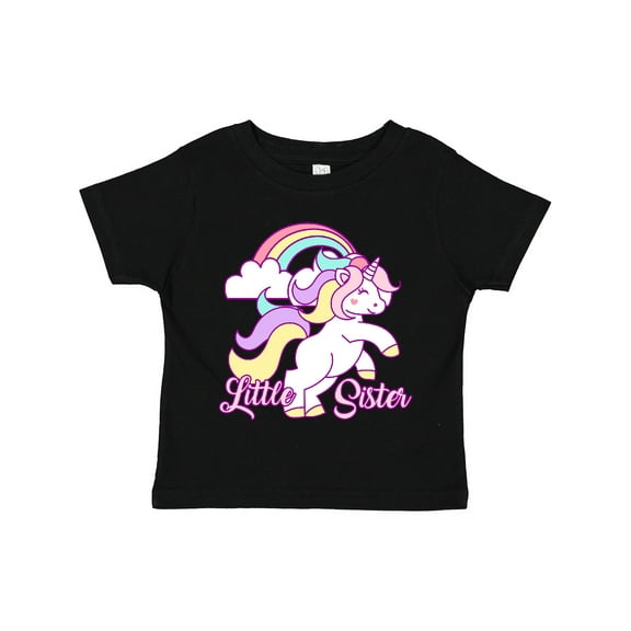 Inktastic Little Sister Unicorn Girls Toddler T-Shirt