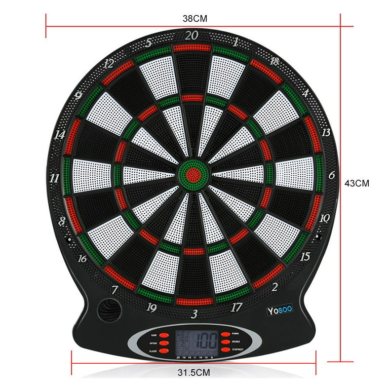Professional boards Set for 6pcs with adults Darts(Black) Dart Hanging Electronic Dart Vobor Kids 15inch