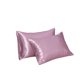 thumbnail image 1 of Nvzi 2 fundas de almohada antiestáticas de seda natural para cabello y piel, suaves y transpirables, 20 x 25 pulgadas (rosa), 1 of 4