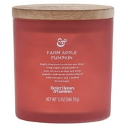 Better Homes & Gardens 12oz Farm Apple Pumpkin Scented 2-wick Jar Candle
