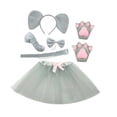 thumbnail image 3 of Accesorios para disfraz de elefante animal, kit de tocados para fiestas y presentaciones. 6 piezas, 3 of 8