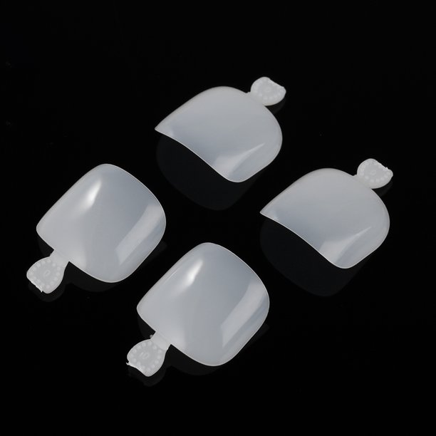 Fake Toenail Tips Set Full Cover False Toe Nail Tips for DIY Nail Art