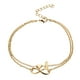 thumbnail image 1 of Corazón Anklet Capa Pulseras Mujer Letras Cadena Doble Inicial 26 Carta para las mujeres Anklet Anklet Joyería Anklet Pie Corazón, 1 of 5