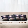 thumbnail image 3 of Ambesonne Galaxy Throw Pillow Cover 4 Pack, Massive Planets Cosmo, 24", Black Blue, 3 of 6