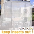thumbnail image 5 of Mosquitera, Mosquitera Cuadrada Grande para Camas Extra Grandes, Mosquitera Baldaquin para Interior y Exterior para Camas Individuales y Dobles, Blanca, 220x200x180, 5 of 5